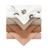 5pcs/Set Square Cotton Baby Face Towel Handkerchief Soft Absorbent Gauze Baby Towel Kids Feeding Bibs Burp Cloths Washcloth