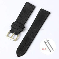 Amazfit Leather Watch Strap Vintage Suede Quick Release - Handmade Stitching