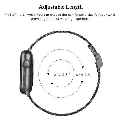 Apple Watch Milanese Band - Premium Metal Loop Strap