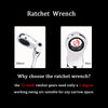 Ratchet Wrench of Keys Spanner Set Hand Tool 72-Tooth Ratcheting Flexible Head Mirror Finish 6mm-27mm Auto and Home Repair 1 pcs
