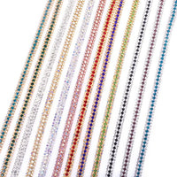 The Stardust Triple Crown – 3-Row Glass Crystal Rhinestone Cup Chain Trim