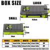 Fishing Tackle Box 14 Compartments Fishing Accessories Lure Hook Storage Case Double Sided Fishing Tool Organizer Boxes