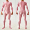 Candy Color Oil Glossy Full-Body Shaping Bodysuit Satin Smooth Leotard