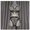 Rhinestone & Lace Bikini Performance Costume Set