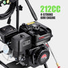 4200 2.8GPM Gas Pressure Washer 4000PSI Commercial Pressure Washer with 212CC Engine 5 Adjustable Nozzles 25ft Hose