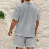 Men s Casual Outfit Short Sleeve Tee with Drawstring Shorts Set for a Stylish Summer Look