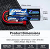 1/2 Units Zeee Lipo Battery 2S 7.4V 100C 5200mAh with Deans Connector for RC Car Truck Vehicle Buggy Losi RC Racing Models Parts EzBuyCo