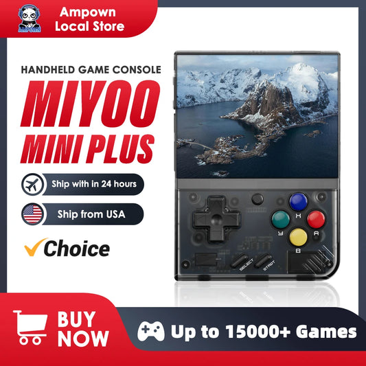 MIYOO Mini Plus Portable Retro Handheld Game Console V2 Mini+ IPS Screen Classic Video Game Console Linux System Дитячий подарунок