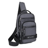 Men's lightweight nylon chest bag with large capacity, casual style, perfect for travel and urban minimalism.