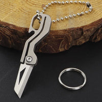 Titanium Alloy TC4 Mini Folding Knife EDC Portable Keychain Pendant Knife Express Unpacking Pocket Knife Gift EDC Tool