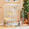 Cat Cage Indoor Catio DIY Cat Enclosures Metal Cat Playpen  Kennels Pet Crate with Extra Large Hammock