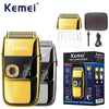 Kemei Beard Trimmer Professional Face Shaver  Three-speed Adjustable Haircuts Machine LCD Display Beard Shaver for MenKM-2028