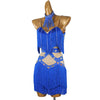 Professional Latin Dance Competition Dress & Tassel Fringe Performance Outfit