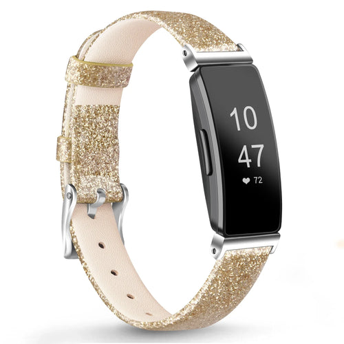 Fitbit Inspire 2, 1, HR Leather Strap - Premium Comfortable Band