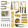 DEKO 228Pcs Socket Wrench Auto Repair Tool Combination Package Mixed Tool Set Hand Tool Kit with Plastic Toolbox Storage Case