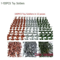 Toy Model Action Figure Plastic Soldiers Model Men Figures 12 Poses Soldiers Aircraft Tanks Turret Children Boy Gift