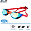 JSJM Adult Professional Anti-Fog HD Swim Goggles UV Protection Swimming Goggles Men Women Adjustable Silicone Swimming Glasses