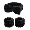 3pcs Wash Face Wristband Headband Set Skin Care Spa Water Absorption Wristbands Women Girls Sweatbands Bathroom Accessories