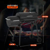 43-inch Charcoal Outdoor BBQ Grill - Portable Camping Grill for 6-10 People, Offset Smoker, Braised Roast, Patio and Backyard