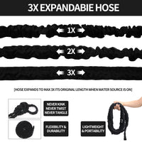 GardenJoy Garden Hose Outdoor Water Hose 3/4 in. x 100 ft. Expandable Hose with 7 Function Spray Nozzle Flexible Water Hose