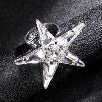 Rhinestone Star Fashion Finger Rings