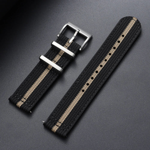 OnePlus Smartwatch Bands Ribbed Nylon Woven Canvas Fabric Quick Release Watch Straps
