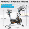 Exercise Bikes Stationary,Exercise Bike for Home Indoor Cycling Bike for Home Cardio Gym,Workout Bike with pad Mount & LCD