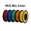 KINGROON PLA Filament 1.75mm 5/10KG pla Plastic For 3D Printer, Standard 1kg/roll 3D Printing Filaments Mix Color Local Shipping