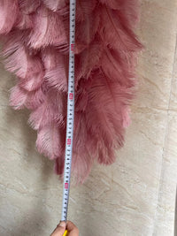 Large Feather Angel Wings Backpiece with Shoulder Straps