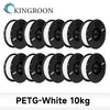 KINGROON 10KG PLA/ ABS/ PETG Filament 1.75mm Black White Gray , Wholesale 10 Rolls PLA ABS PETG Plastic For 3D Printer