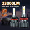 roadsun 2pcs H9 H8 H11 Світлодіодні фари, супер яскраві 23000LM 6500K Білий 500% яскравіший, High Lumen, швидкий безшумний вентилятор, Plug-N-Play