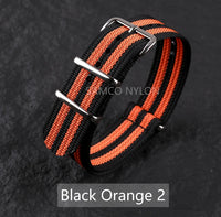 COROS Nylon Ribbed Watch Band For Smartwatch - Military Washable Strap