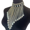 Rhinestone Tassel Fringe Necklace