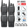 2/4PCS Baofeng BF-888S 12 Вт Двохдіапазонна портативна рація UHF 400-470 МГц у режимі очікування USB Ham для полювання