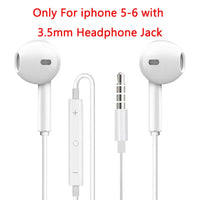 In Ear Earphones For Apple iPhone 16 15  14 13 12 11 Stereo Sound Wired Earbud Bluetooth-compatible Headset 3.5mm For all phone