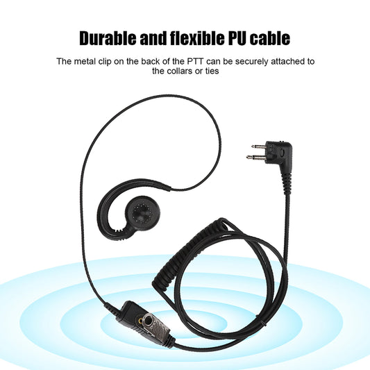 AEH3000-M1A Walkie Talkie Two Way Radio Black Headset Mic for Motorola Black Headset Two Way Radio Headset Walkie Talkie Headset