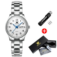 Women's Two Tone Stainless Steel Quartz Watch With Date