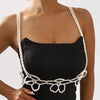 Handmade Pearl Floral Bra Chain & Underbust Body Jewelry Set