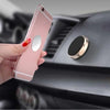 360° Magnetic Car Phone Mount, Flat Dashboard Stand with Metal Plate, Universal Mini Holder for Steering Wheel and Vent