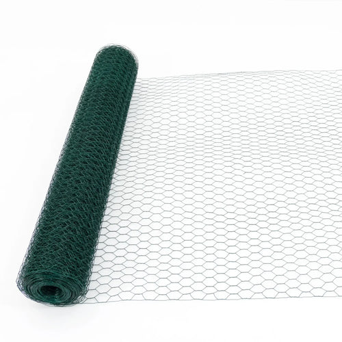 Large Galvanized Hexagonal Chicken Wire - Anti-Rust Poultry Netting for Garden, 60M Wire Fencing for Chicken Coop