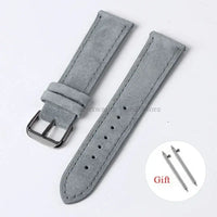 Amazfit Leather Watch Strap Vintage Suede Quick Release - Handmade Stitching