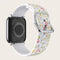 white with small flowers / 38mm 40mm 41mm (42mm S10 & S11)