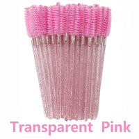 ANNAFRIS 50Pcs  Disposable Eyelash  Brush Soft Head Crystal Eyebrow Brush Lash Extension Brush  Mascara Wand Makeup Tool