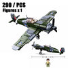 2024 Sluban WW2 Military Russia Air Weapon Mi-24 Helicopters Hind Model Building Blocks Classics Fighter Bricks Plane Toy