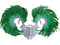 Dark green / One Size