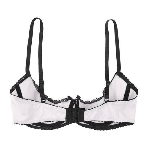 Lace Underwire Half-Cup Balconette Bra