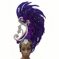 The Stardust Royal Plume – Feathered Carnival & Cabaret Stage Headdress