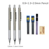 0.3 0.5 0.7 0.9 1.3 2.0mm Mechanical Pencil Set Full Metal Art Drawing Painting Automatic Pencil with Leads Office School Supply