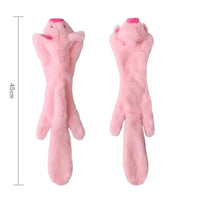 Funny Simulated Animal No Stuffing Dog Toy with Squeakers Durable Stuffingless Plush Squeaky Dog Chew Toy Crinkle Pet Squeak Toy