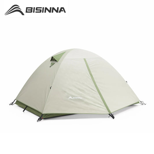 BISINNA Ultralight Outdoor Camping Tent 2 Person Double Layer Waterproof Portable Easy to Set up Tent for Hiking Travelli